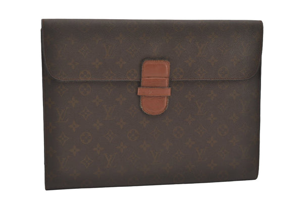 Authentic Louis Vuitton Monogram Poche Ministre Document Case Old Model LV 0557J