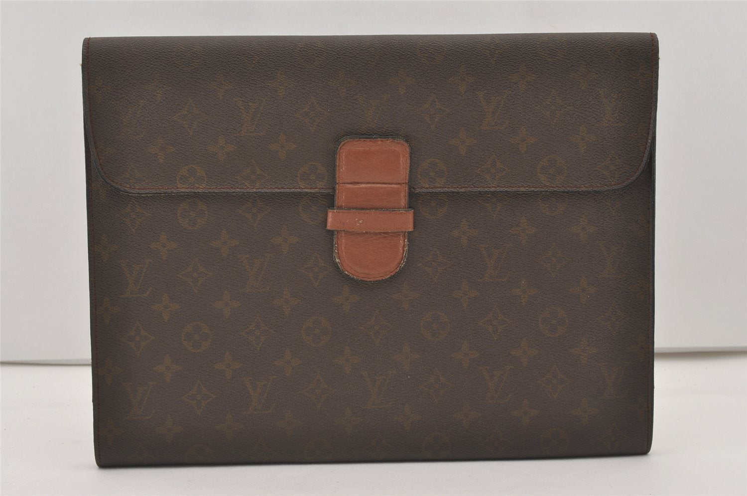 Authentic Louis Vuitton Monogram Poche Ministre Document Case Old Model LV 0557J