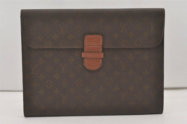 Authentic Louis Vuitton Monogram Poche Ministre Document Case Old Model LV 0557J