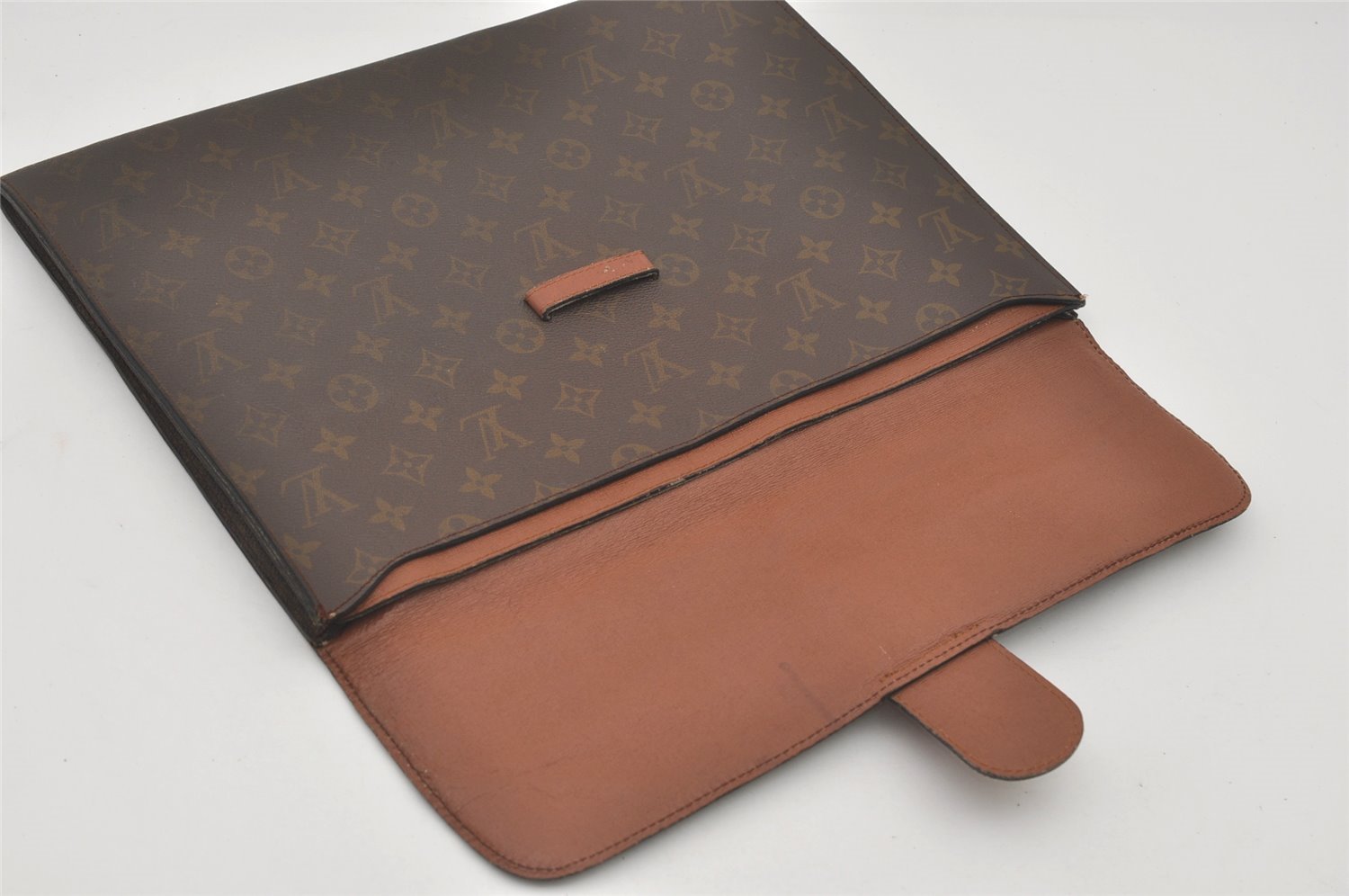 Authentic Louis Vuitton Monogram Poche Ministre Document Case Old Model LV 0557J