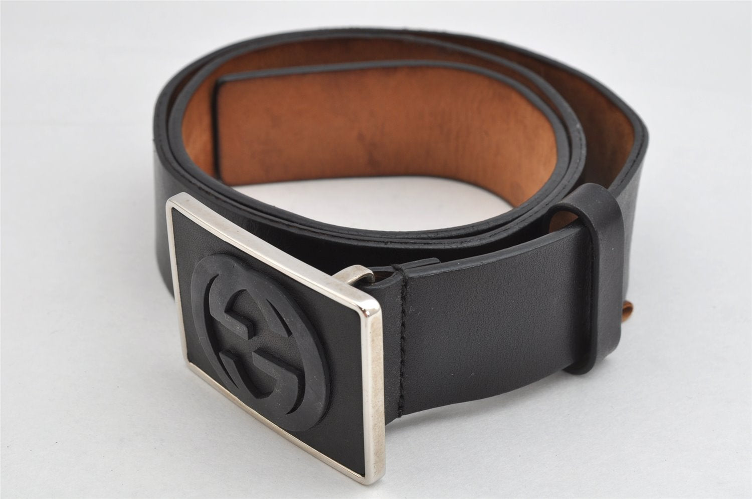 Authentic GUCCI Vintage Belt Leather Size 80cm 31.5