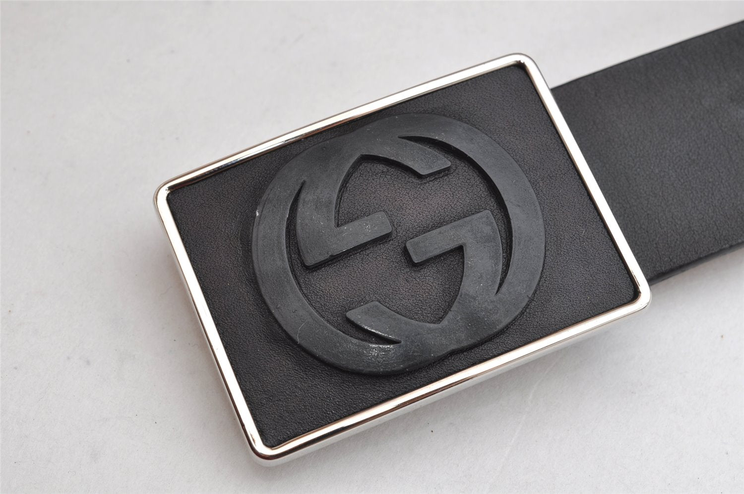 Authentic GUCCI Vintage Belt Leather Size 80cm 31.5