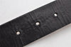 Authentic GUCCI Vintage Belt Leather Size 80cm 31.5" 181469 Black 0557K