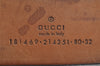 Authentic GUCCI Vintage Belt Leather Size 80cm 31.5" 181469 Black 0557K