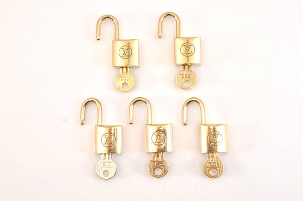 Authentic Louis Vuitton Padlock and Key 10Set Old Model LV 0557L