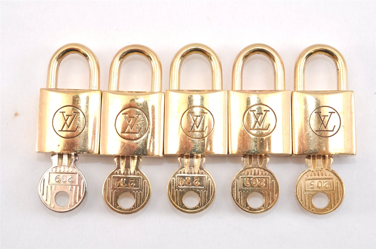 Authentic Louis Vuitton Padlock and Key 10Set Old Model LV 0557L