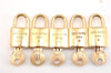 Authentic Louis Vuitton Padlock and Key 10Set Old Model LV 0557L