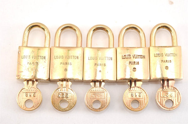 Authentic Louis Vuitton Padlock and Key 10Set Old Model LV 0557L