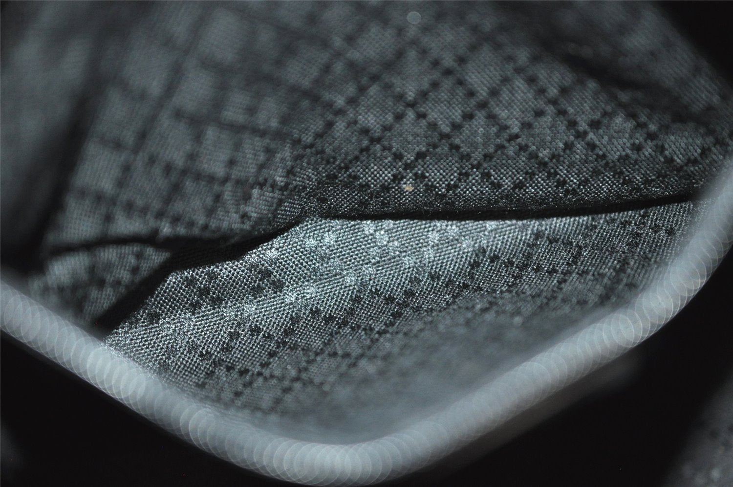 Authentic GUCCI Vintage Bamboo Shoulder Hand Bag Purse Nylon Leather Brown 0558J