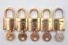 Authentic Louis Vuitton Padlock and Key 10Set Old Model LV 0558L