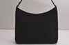 Authentic Salvatore Ferragamo Vara Shoulder Bag Purse Canvas Leather Black 0559K