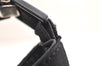 Authentic Salvatore Ferragamo Vara Shoulder Bag Purse Canvas Leather Black 0559K