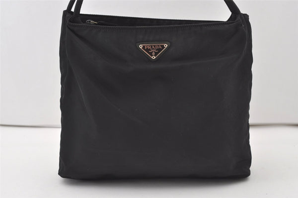 Authentic PRADA Nylon Tessuto Shoulder Hand Bag Purse Black 0564J