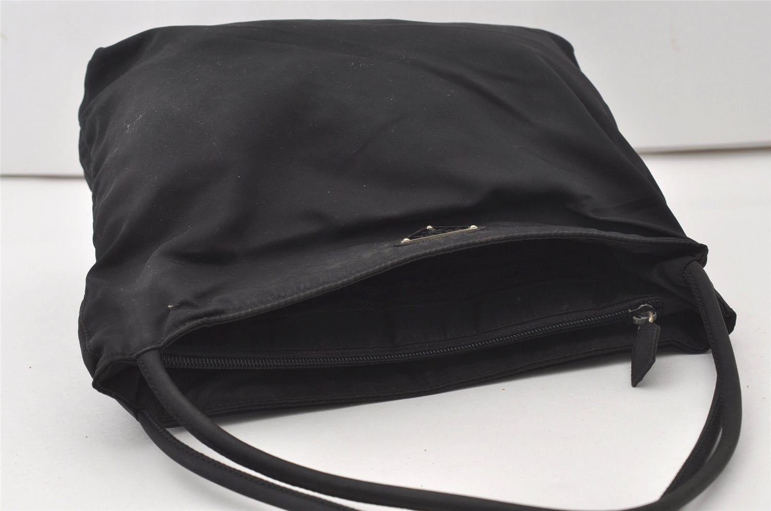 Authentic PRADA Nylon Tessuto Shoulder Hand Bag Purse Black 0564J