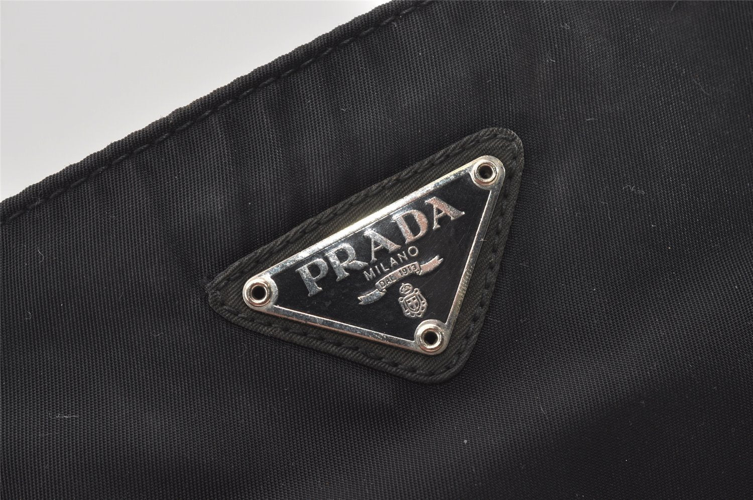 Authentic PRADA Nylon Tessuto Shoulder Hand Bag Purse Black 0564J