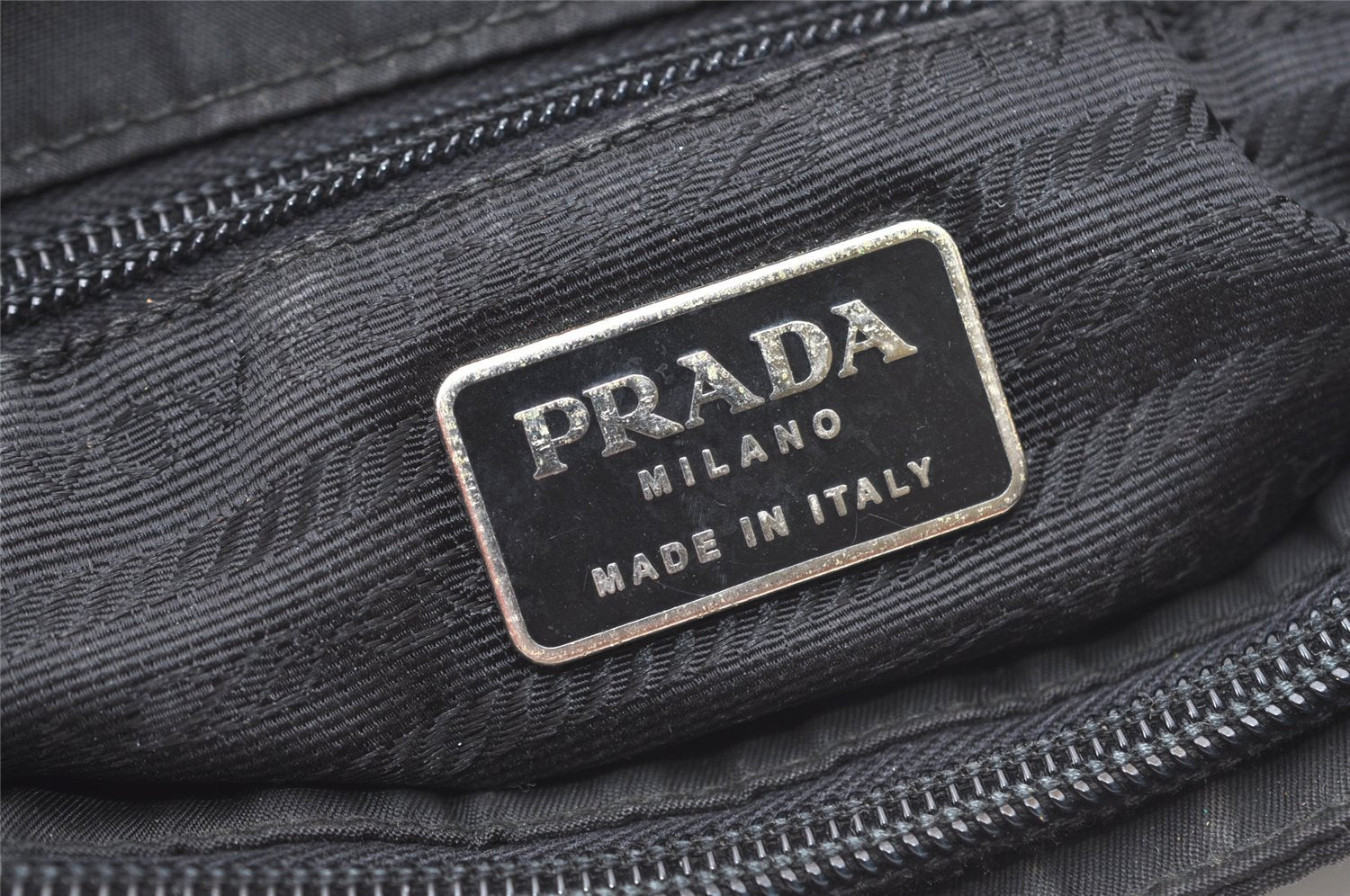 Authentic PRADA Nylon Tessuto Shoulder Hand Bag Purse Black 0564J