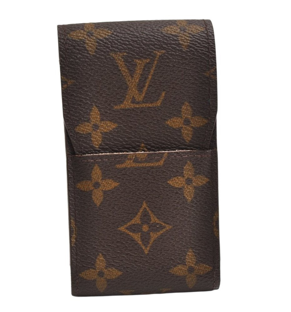 Authentic Louis Vuitton Monogram Etui Cigarette Case M63024 LV 0566K