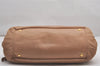 Authentic MIU MIU Leather 2Way Shoulder Hand Bag Purse Beige 0567J