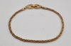 Authentic Christian Dior Vintage Chain Bracelet Gold Tone CD 0567K