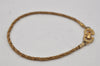 Authentic Christian Dior Vintage Chain Bracelet Gold Tone CD 0567K