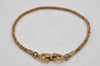 Authentic Christian Dior Vintage Chain Bracelet Gold Tone CD 0567K