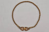 Authentic Christian Dior Vintage Chain Bracelet Gold Tone CD 0567K