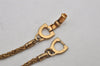 Authentic Christian Dior Vintage Chain Bracelet Gold Tone CD 0567K