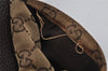 Authentic GUCCI Web Sherry Line Waist Bag GG Canvas Leather 28566 Brown 0568J