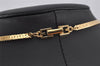 Authentic GIVENCHY Vintage Chain Pendant Necklace Gold Tone 0568K