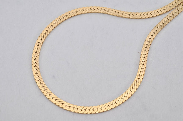 Authentic GIVENCHY Vintage Chain Pendant Necklace Gold Tone 0568K