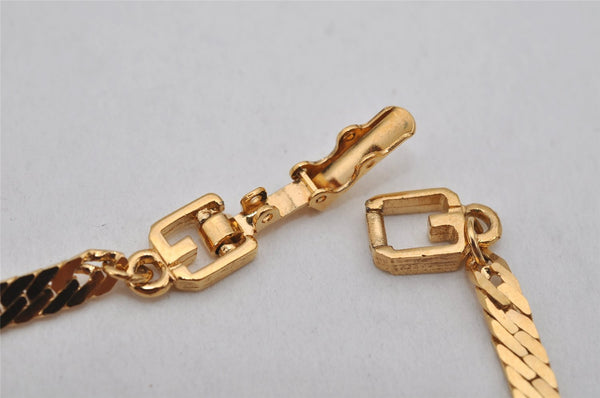 Authentic GIVENCHY Vintage Chain Bracelet Gold Tone 0569K