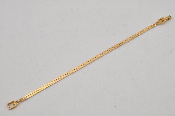 Authentic GIVENCHY Vintage Chain Bracelet Gold Tone 0569K