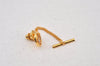 Authentic Christian Dior Logo Motif Chain Tie Tack Pin Gold Tone CD 0570K