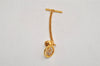 Authentic Christian Dior Logo Motif Chain Tie Tack Pin Gold Tone CD 0570K