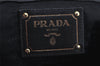 Authentic PRADA Nappa Gaufre 2Way Hand Tote Bag Leather Nylon Black 0571J