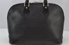 Authentic Louis Vuitton Epi Alma PM Hand Bag Black M40302 LV 0572J