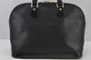 Authentic Louis Vuitton Epi Alma PM Hand Bag Black M40302 LV 0572J