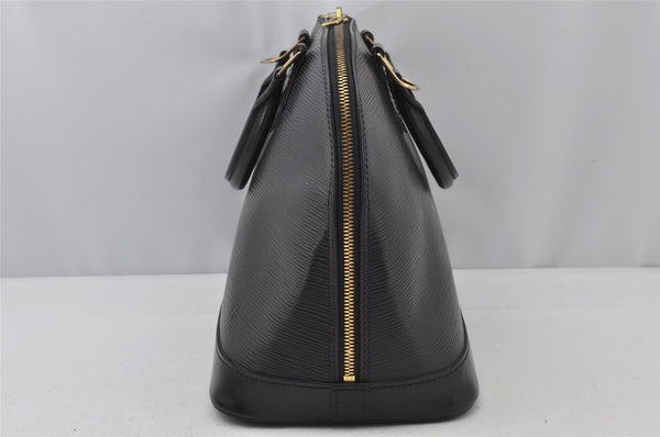 Authentic Louis Vuitton Epi Alma PM Hand Bag Black M40302 LV 0572J