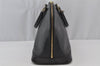Authentic Louis Vuitton Epi Alma PM Hand Bag Black M40302 LV 0572J