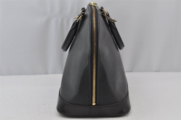 Authentic Louis Vuitton Epi Alma PM Hand Bag Black M40302 LV 0572J