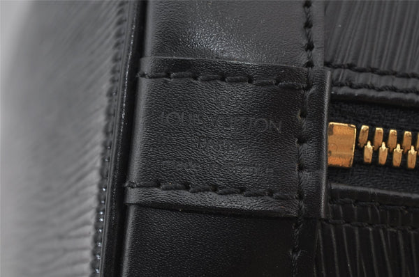 Authentic Louis Vuitton Epi Alma PM Hand Bag Black M40302 LV 0572J
