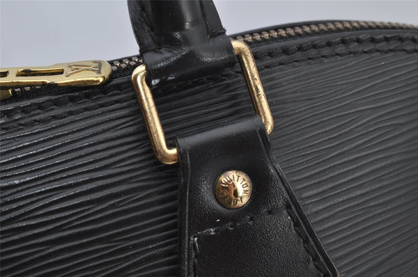 Authentic Louis Vuitton Epi Alma PM Hand Bag Black M40302 LV 0572J