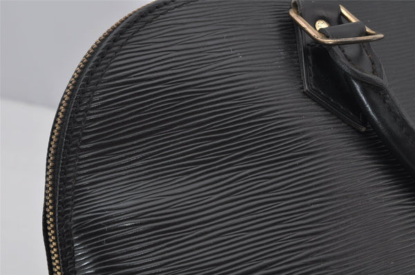 Authentic Louis Vuitton Epi Alma PM Hand Bag Black M40302 LV 0572J