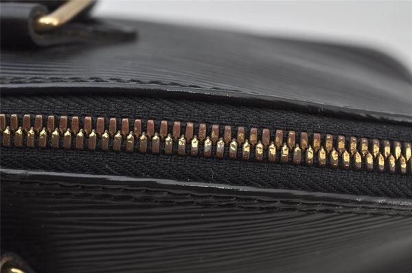 Authentic Louis Vuitton Epi Alma PM Hand Bag Black M40302 LV 0572J