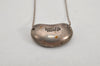 Authentic TIFFANY & Co. Elsa Peretti Bean Pendant Necklace Silver Junk 0572K