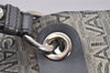 Authentic Salvatore Ferragamo Logo Pattern Canvas Leather Tote Bag Gray 0573J