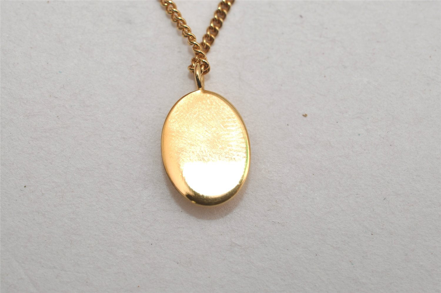Authentic Christian Dior Vintage Logo Motif Tie Chain Pin Gold Tone CD 0574K