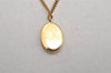 Authentic Christian Dior Vintage Logo Motif Tie Chain Pin Gold Tone CD 0574K
