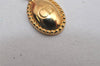 Authentic Christian Dior Vintage Logo Motif Tie Chain Pin Gold Tone CD 0574K