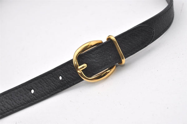 Authentic GUCCI Shoulder Cross Body Bag Purse Canvas Leather Black Junk 0575J